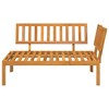vidaXL Patio Pallet Corner Sofa Bench - Outdoor Garden Furniture - Solid Wood Acacia 52.4"x36.2"x27.2" - Brown - 3 of 4