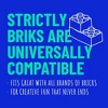 Strictly Briks Classic Stackable Baseplates, For Building Bricks, Bases for Tables, Mats, Blue, 4 Pack, 10x10 Inches - image 4 of 4