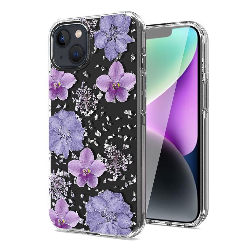 Reiko Pressed dried flower Design Phone case For iPhone 14 /13, 1 of 5
