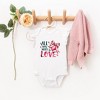 The Juniper Shop All You Need Is Love Coquette Baby Flutter Sleeve Bodysuit - 2 of 3