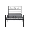 VECELO Twin/Full/Queen/King Size Bed Frame with Headboard&Footboard, Metal Bed Platform, Black - 4 of 4