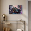 Art Remedy Porsche's Vibrant Lux Car Paintings Framed - 2 of 4