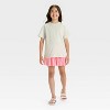 Girls' Short Sleeve Oversized J'Adore Graphic T-Shirt - Cat & Jack™ Light Gray - 4 of 4