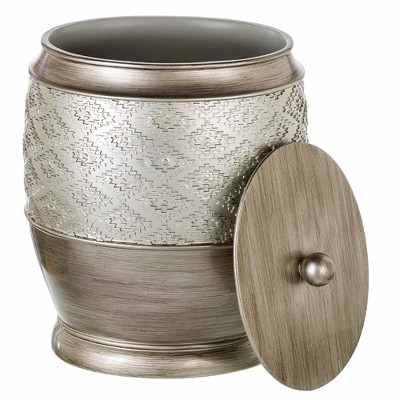 Creative Scents Silver Dublin Waste Basket
