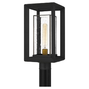 Infinger 1-Light Earth Black Outdoor Post Lantern - 1 of 4