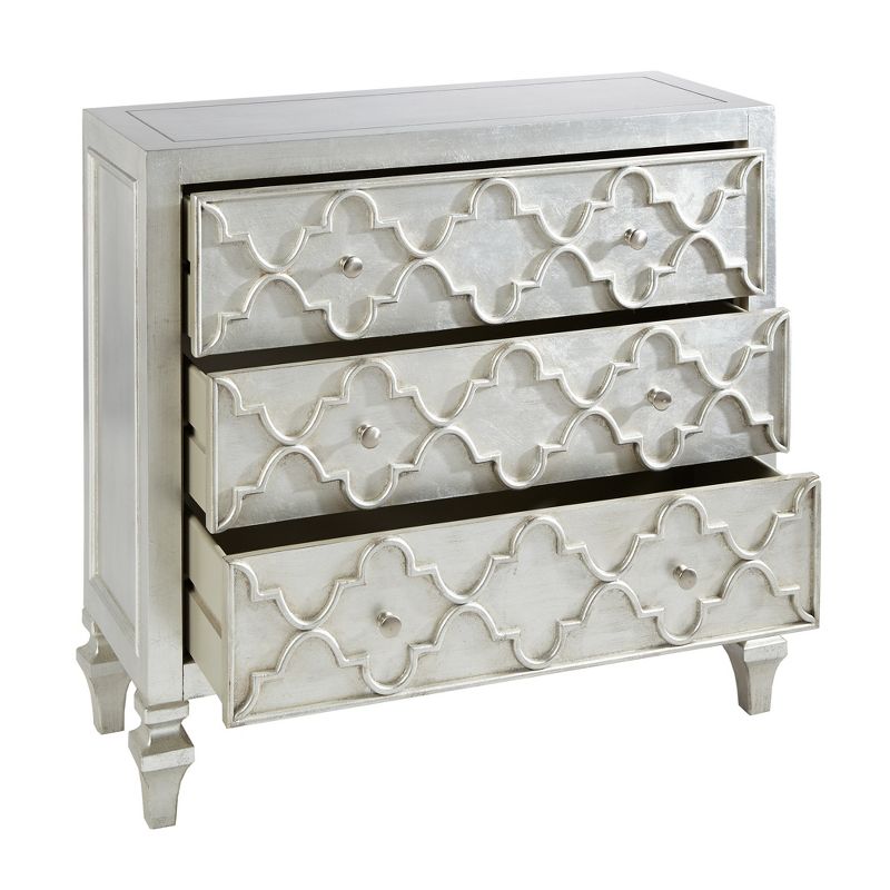 3 Drawer Ezra Chest Silver, 4 of 7
