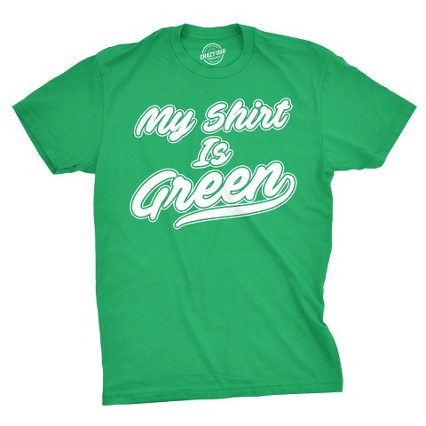 Мужские футболки Crazy Dog T-Shirts, Inc. Mens My Shirt Is Green All Star Team Saint St Patricks Day Lucky Green T Shirt - Crazy Dog Men's T Shirt for Saint Patrick's Day Green L