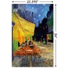 Trends International Café Terrace at Night Unframed Wall Poster Prints - 3 of 4