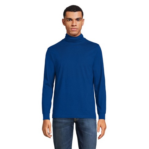 Lands' End Men's Super-t Turtleneck - X Large - Evening Cobalt : Target