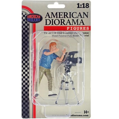 "On-Air" Figure 5 with Standing Camera for 1/18 Scale Models by American Diorama