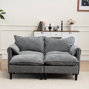 Convertible Combination Sofa Sofa U-Shaped Sofa with Footstools with Storage,  2-Seater Combination Sofa - 1 of 4