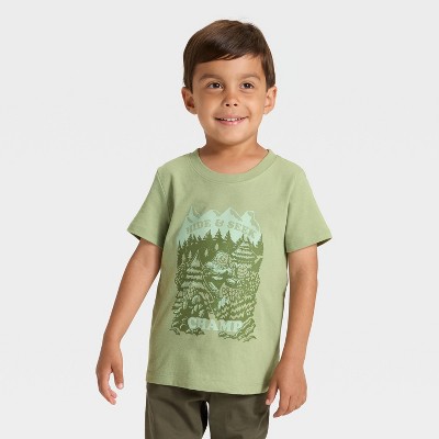 Toddler Boys' Solid Short Sleeve Graphic T-Shirt - Cat & Jack™
