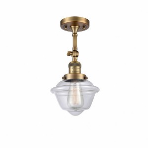 Oxford - 1 Light Semi-Flush Mount In Traditional Style-12.5 Inches Tall and 7.5 Inches Wide - 1 of 3