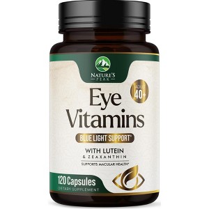 Eye Vitamins & Mineral Supplement Advanced Formula with Zeaxanthin - Eye Health - 120 Capsules By Nature's Peak - 1 of 4