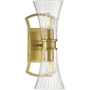 Savoy House Bennington 2 - Light Wall Light in  Warm Brass - 1 of 1