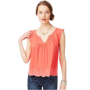 Aeropostale Womens Swing Peasant Knit Blouse - 1 of 1
