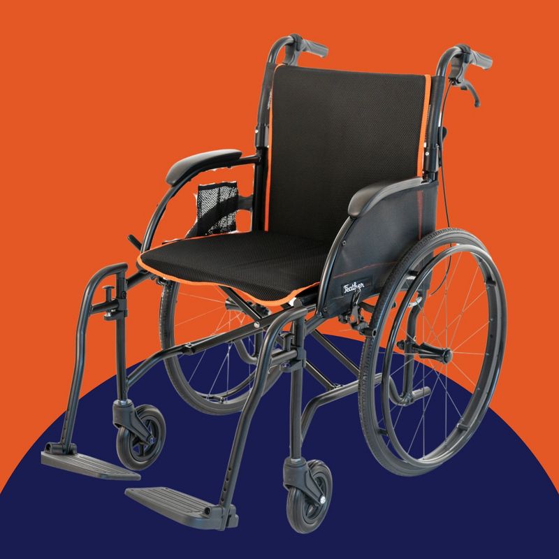 Feather Mobility Lightweight Wheelchair - Foldable, 13.5 lbs, 1 Count, 3 of 6