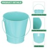Unique Bargains Garden Galvanized Versatile Durable Bucket with Handle 6 Pcs - 2 of 4