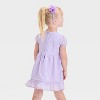 OshKosh B'gosh Toddler Girls' Solid Dress - Lavender - 2 of 3
