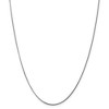 Black Bow Jewelry 1.3mm, 14k White Gold, Solid Curb Chain Necklace - 3 of 4