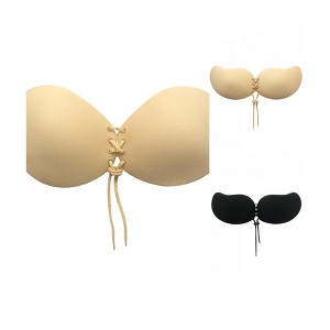 INSPIRE CHIC Women's 3 Packs Strapless Adjustable Silicone Reusable Bras - 1 of 4