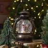 Northlight LED Lighted Snowman and Christmas Trees Snow Globe Lantern - 8" - 2 of 4