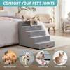 Cozy Kiss 5-Tier Extra-Wide Foam Pet Steps, Non-Slip Dog Stairs for High Beds & Sofas with Removable Washable Cover - 4 of 4