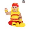 HalloweenCostumes.com Infant Hulk Hogan Costume Yellow Shirt, Pants, Bandana Hat, Booties Baby Hulk Hogan Outfit - 2 of 4
