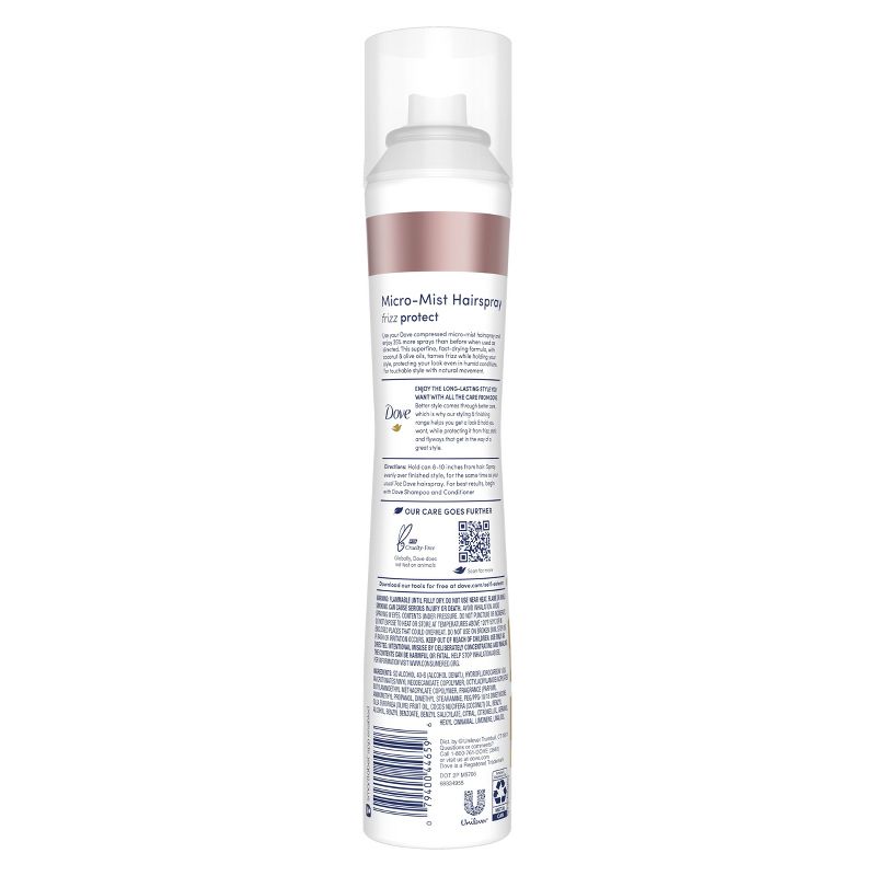 Dove Beauty Style + Care Compressed Micro Mist Flexible Hold Hairspray - 5.5oz, 4 of 11
