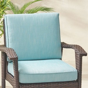 Christopher Knight Home Hopewell Outdoor Water Resistant Fabric Club Chair Cushions - 1 of 4