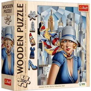 Trefl Wood Summer in the City - Catherine Abel Wooden Puzzle 200 Piece - 1 of 4