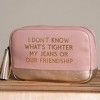Friendship Cosmetic Bag Faux Leather - 4 of 4