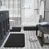 BAGOKIE 3-Piece Memory Foam Bath Mat Set - 2 of 4