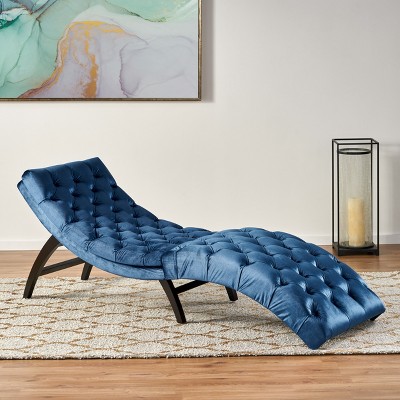 Vynxaria Velvet Chaise Lounge ¨C Elegant Comfort for Your Relaxation Nook