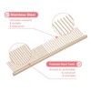Unique Bargains Stainless Steel Rounded Ends Gentle Care Pet Comb 3 Pcs - 3 of 4