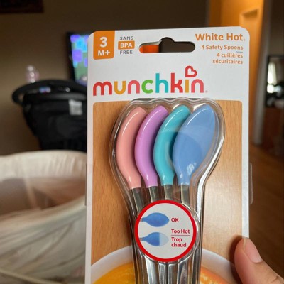 Munchkin White Hot Metal Safety Spoons - 4pk