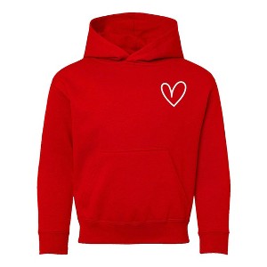 The Juniper Shop Embroidered Hand Drawn Heart Youth Graphic Hoodie - 1 of 3