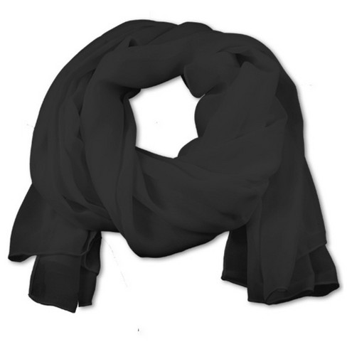 Plain black on sale scarf womens