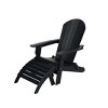 WestinTrends Tuscany HIPS Outdoor Patio Folding Adirondack Chair with Ottoman (2-Piece Set) - 4 of 4