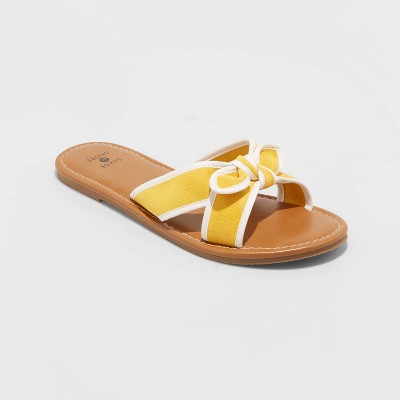 Lucky Brand Sandalo Piatto Nayda Caged Per Donna - Vaniglia, Chiusura Con Cerniera, Taglia 38.5 EU