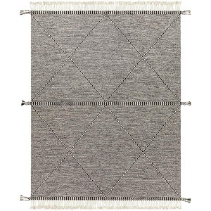 Mark & Day Sandy Woven Indoor Area Rugs Black - 1 of 4