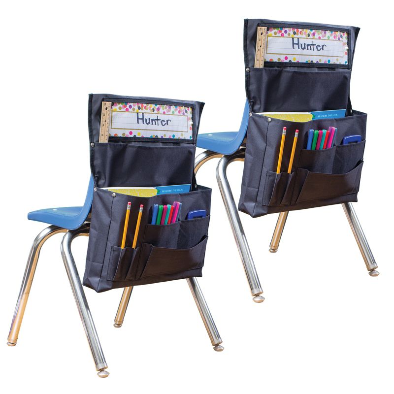 Teacher Created Resources® Black Chair Pocket, Pack of 2, 1 of 3