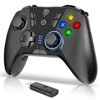 Aukfa 9110 Wireless Pro Controller for PS3, PC, Android TV - 2.4G Gamepad with 4 Programmable Buttons, Adjustable Vibration & LED Lights,Black - 2 of 4