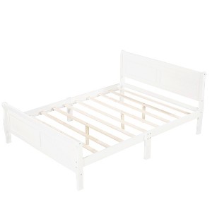NicBex Queen/Full/Twin Size Wood Platform Bed with Headboard for Adults/Boys/Girls - 1 of 4