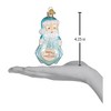 Old World Christmas Blown Glass Ornament for Christmas Tree, Baby Boy's 1st Santa Lovey - 3 of 4