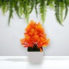 Unique Bargains Artificial Plants Square Pot Pine Tree Plastic 4.72"x4.72"x7.87" 1 Pcs - 2 of 4