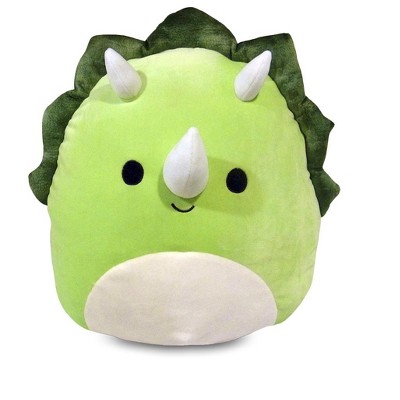 green triceratops stuffed animal