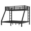 TIRAMISUBEST Metal Twin XL over Queen/Full XL over Queen Bunk Bed for Teens and Adults,Space-Saving Bunk Bedframe with Ladder and Guardrail - 4 of 4