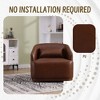 CAVINAS 360 Degree Swivel Chair, Swivel Barrel Chair, Single Sofa Chair, Comfy Round Accent Chair for Living Room, Leisure Arm Chair for Bedroom - 3 of 4