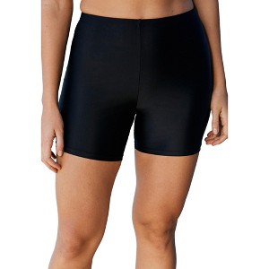 Swim 365 Women's Plus Size Swim Boy Short - 1 of 4